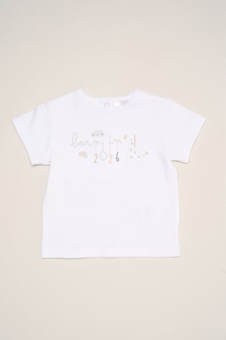Born in 2026 Print T-Shirt, Shorts and Plush Toy - Image 3