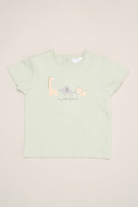 Giraffe Print T-Shirt, Shorts and Plush Toy - Image 3