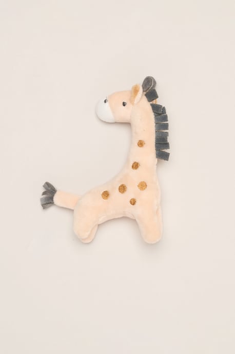 Giraffe Print T-Shirt, Shorts and Plush Toy - Image 4