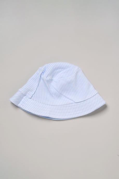 Whale Printed Romper and Reversible Hat Outfit Set - Image 3