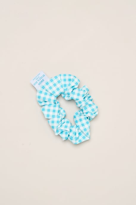 Gingham Bikini Set with Scrunchie - Image 6