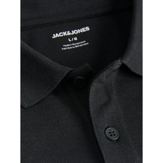 Jack & Jones Mens Short Sleeve Plain Pique Polo T Shirt - Image 2