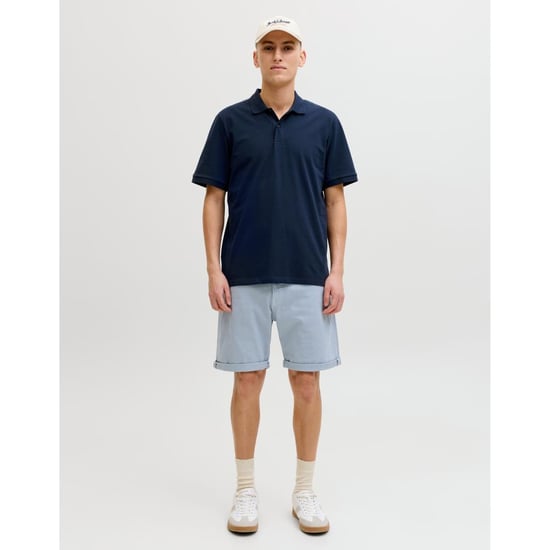 Jack & Jones Mens Short Sleeve Plain Pique Polo T Shirt - Image 1