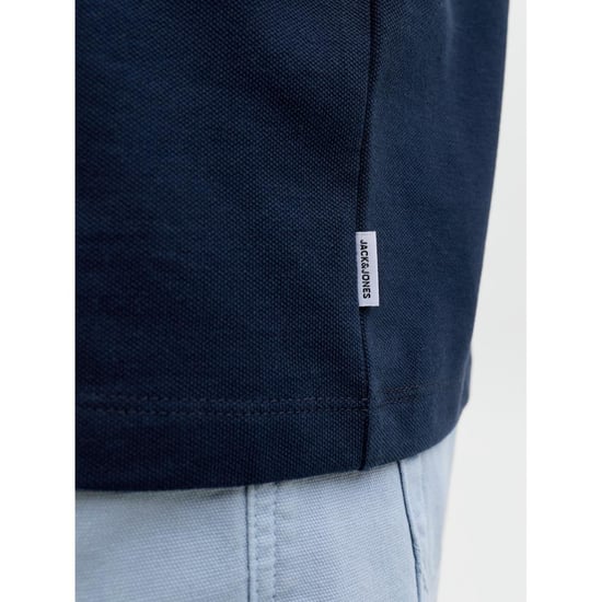Jack & Jones Mens Short Sleeve Plain Pique Polo T Shirt - Image 3