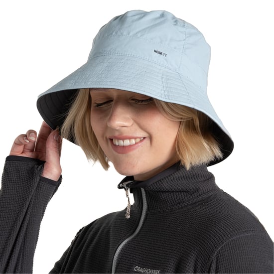 Craghoppers III Nosilife Bucket Hat (Black Pepper/Niagara Blue) - Image 4