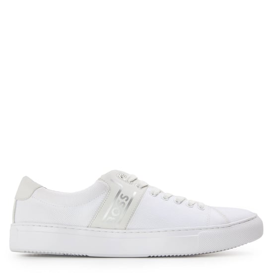 Men's Boss Enlight Tenn Classic Low-Top Trainers in White - Image 1