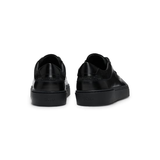 Men's Boss Tenn Bodm Hc 10266667 01 Low Top Trainers in Black - Image 3