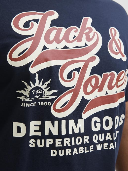 Jack & Jones Mens Graphic T Shirt Oneck Plus Size Tee - Image 3