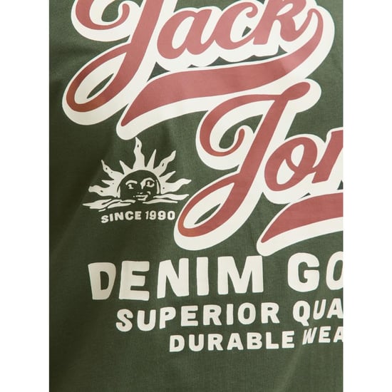 Jack & Jones Mens Graphic T Shirt Oneck Plus Size Tee - Image 4