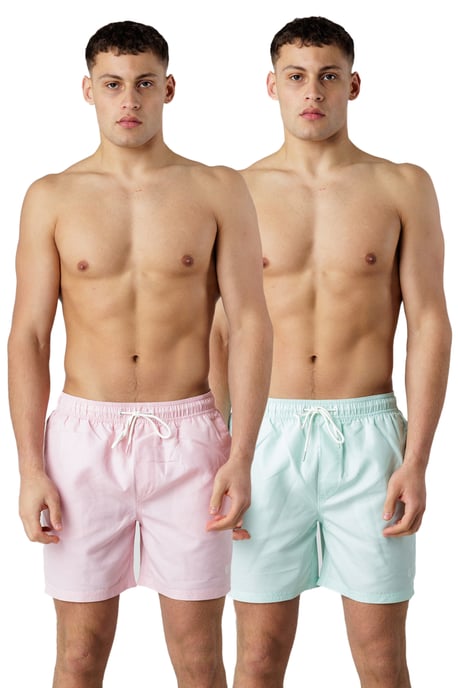 Mint 2-Pack Colour Swim Shorts - Image 1