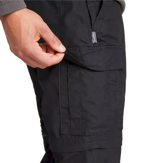 Craghoppers Heren Expert Kiwi Convertible Getailleerde Broek (Zwart) - Image 2