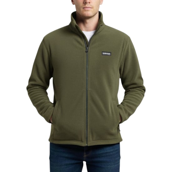 Burton Mens Sweatshirt Full Zipper Jacket Long Sleeve High Neck Plain Jumper Top - Image 2