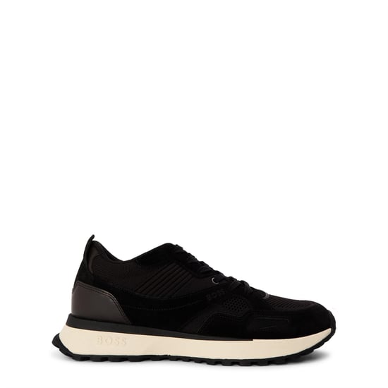 Men's Boss Jonah Runners Low Top Trainers in Black - Image 1