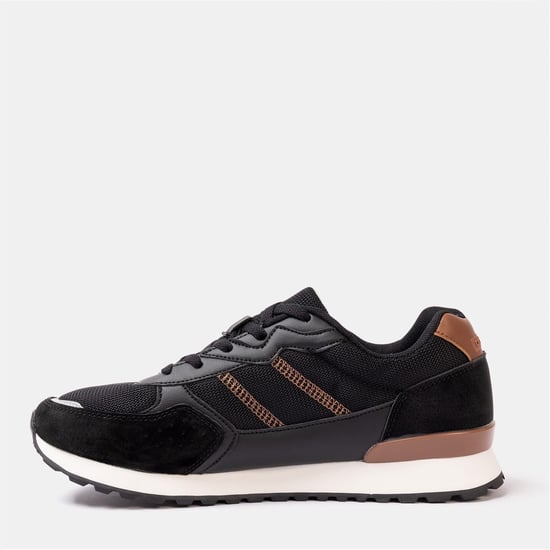 Men's Donnay Bob Trainers in Black - Image 2