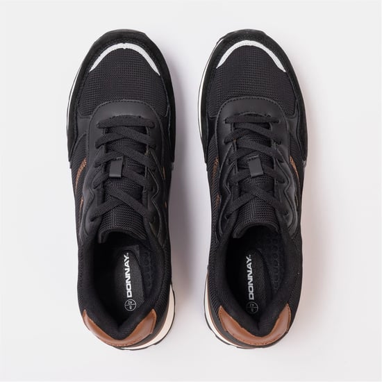 Men's Donnay Bob Trainers in Black - Image 5