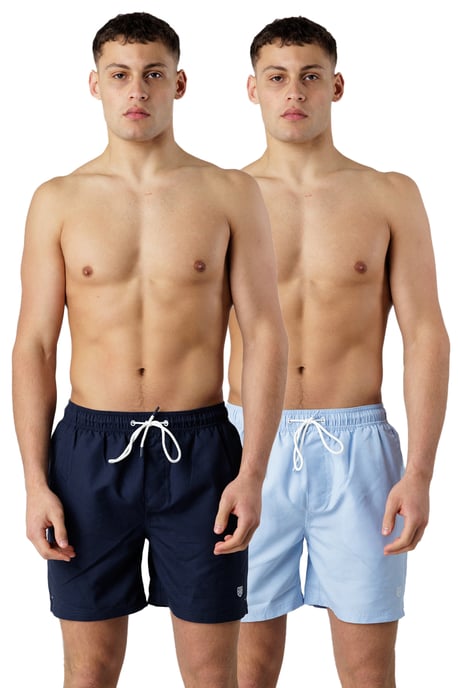 Navy 2-Pack Colour Swim Shorts - Image 1