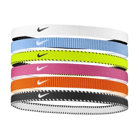 Nike Flex Classic Headband (Pack of 6) (Multicoloured Fluorescent) - Image 1