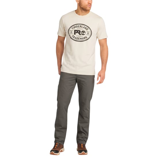 Timberland Pro Trademark Mens Classic Logo T Shirts Summer Crew Neck Top NEW - Image 2