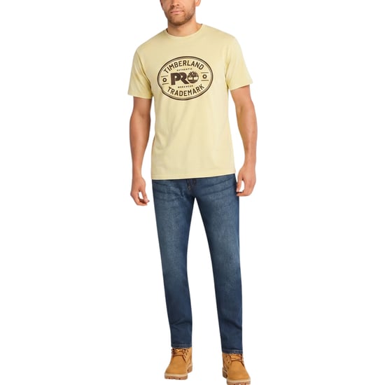 Timberland Pro Trademark Mens Classic Logo T Shirts Summer Crew Neck Top NEW - Image 2