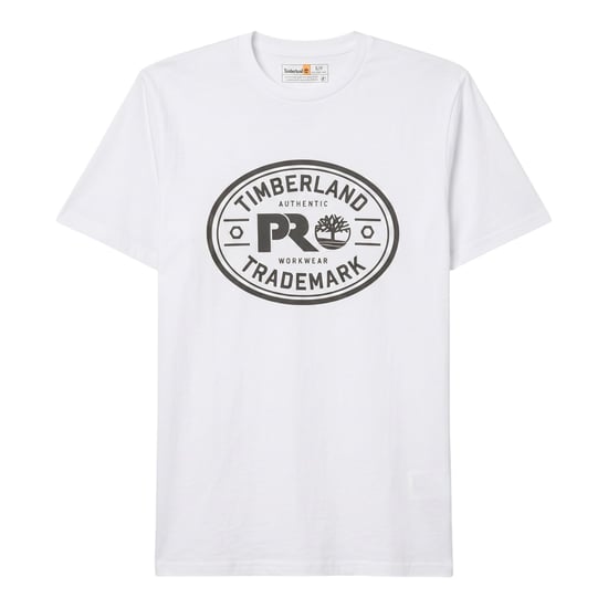 Timberland Pro Trademark Mens Classic Logo T Shirts Summer Crew Neck Top NEW - Image 2