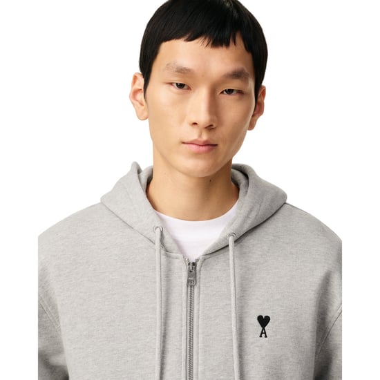 Ami Paris Logo Zip Hoodie - Image 3