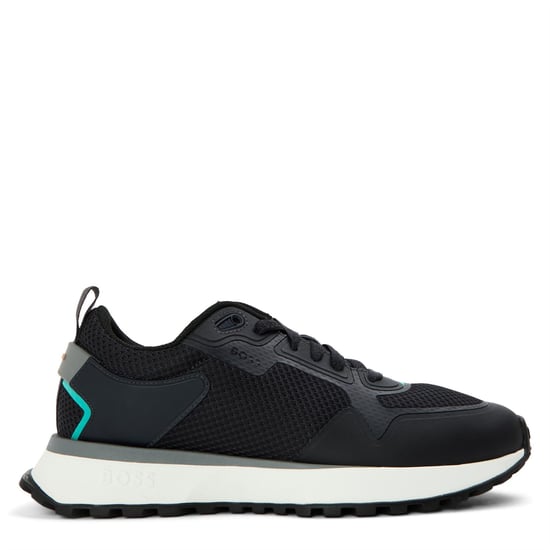 Men's Boss Jonah Breathable Mesh Reflective Trainers in Dark Blue - Image 1