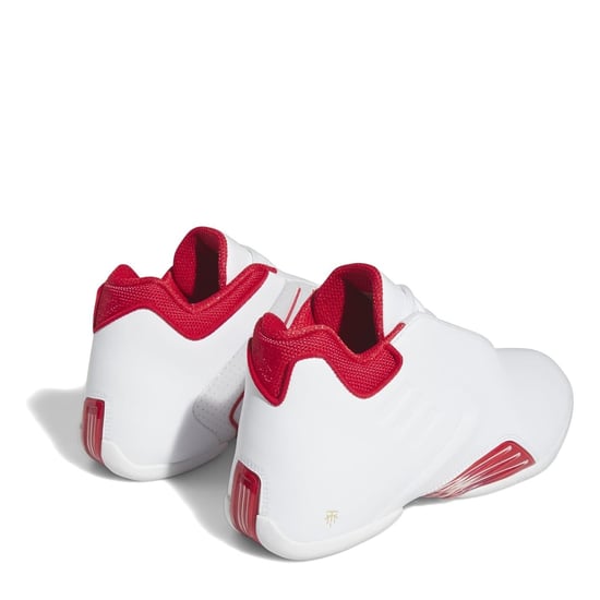 Men's adidas T-Mac 3 Stripe Low Top Trainers in White - Image 4