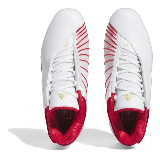 Men's adidas T-Mac 3 Stripe Low Top Trainers in White - Image 5
