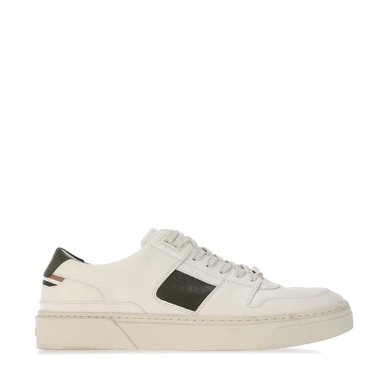 Men's Boss Gary Tenn Low Top Lace-Up Sneakers in Open White - Image 1