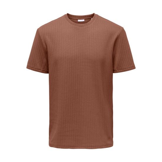 Only & Sons onstrey life reg ss frml tee 22037423 rustic brown - Image 1