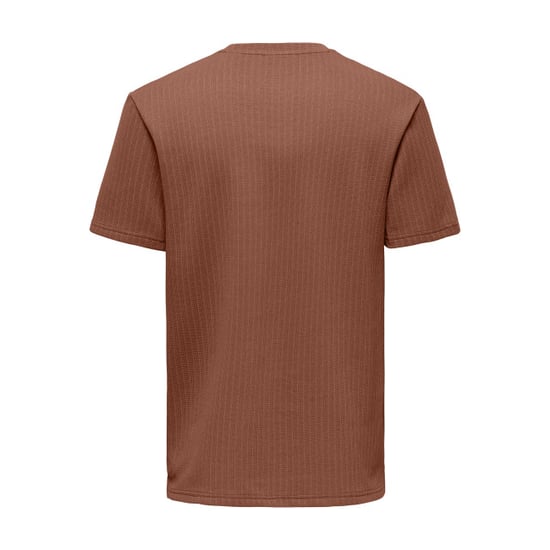 Only & Sons onstrey life reg ss frml tee 22037423 rustic brown - Image 2