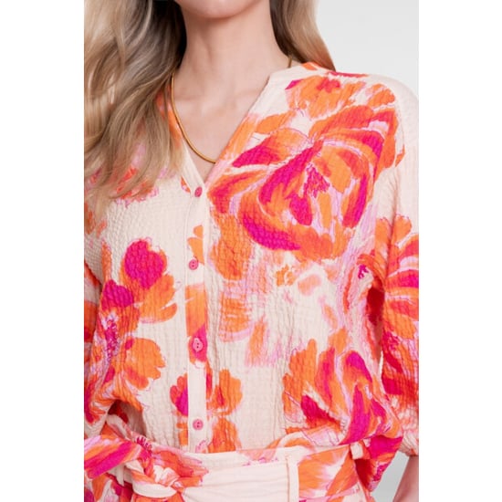 Geisha blouse 63490-20 250 orange/pink/sand - Image 5