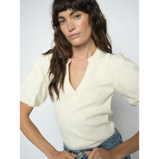 Mos Mosh 179020 180 mosmosh mmjada v-ss puff tee ecru - Image 1
