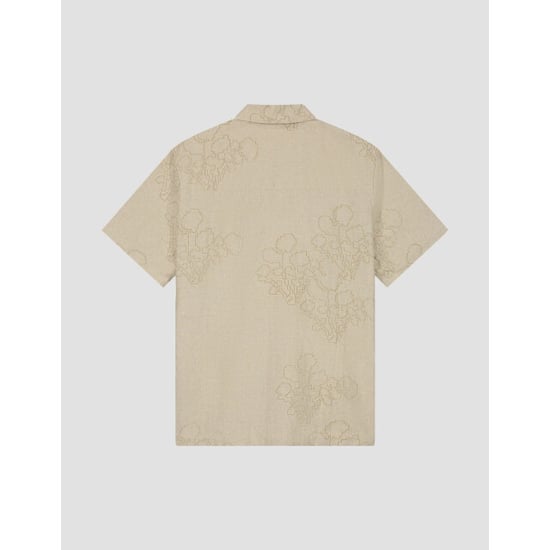 Olaf Embroidered flower ss shirts korte mouw overhemden m250303 - Image 2