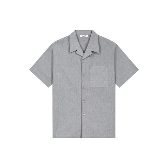 Olaf Seersucker camp shirts korte mouw overhemden m250300 - Image 1