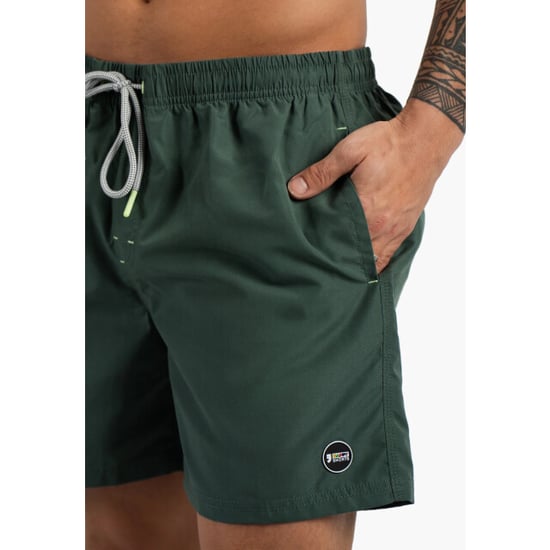 Happy Shorts Heren zwemshort effen kaki - Image 5