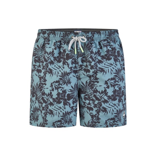 Happy Shorts Heren zwemshort gebloemd print blauwgroen - Image 1