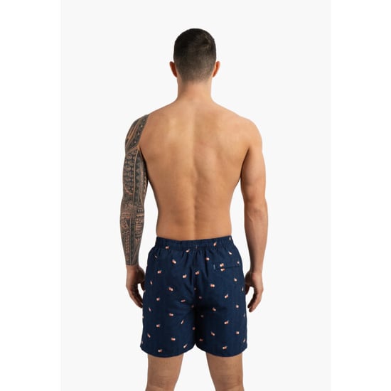 Happy Shorts Heren zwemshort donkerblauw manderijn fruit print - Image 4