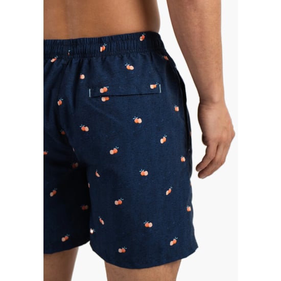 Happy Shorts Heren zwemshort donkerblauw manderijn fruit print - Image 6