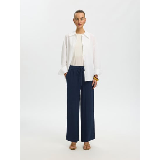 Selected Femme slwviva-gulia hw long sun pant noos 16089062 dark sapphire - Image 3