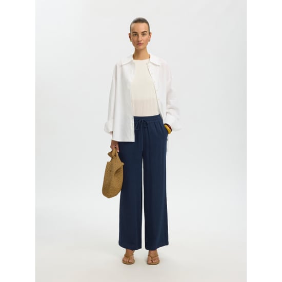 Selected Femme slwviva-gulia hw long sun pant noos 16089062 dark sapphire - Image 5