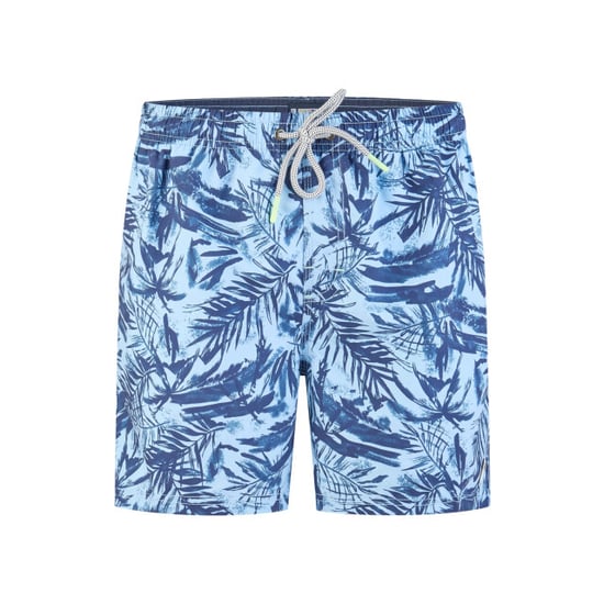 Happy Shorts Heren zwemshort palmbladeren print blauw - Image 1
