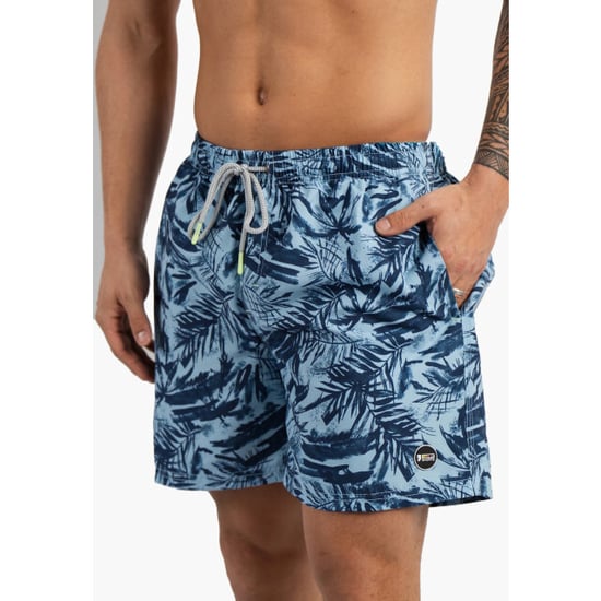 Happy Shorts Heren zwemshort palmbladeren print blauw - Image 4