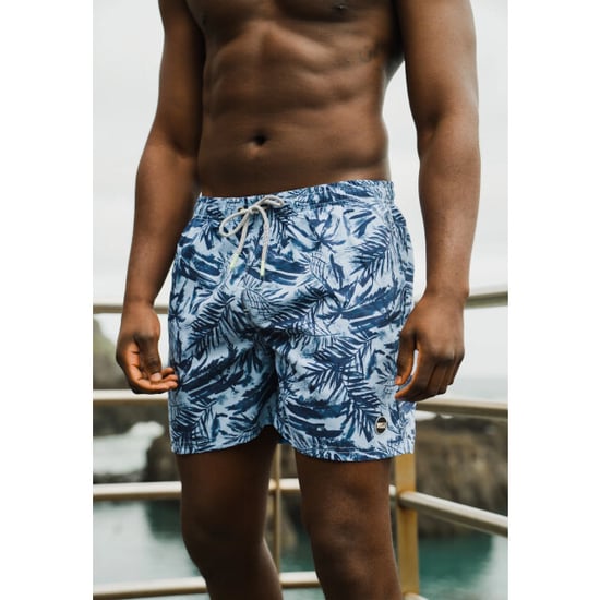 Happy Shorts Heren zwemshort palmbladeren print blauw - Image 5
