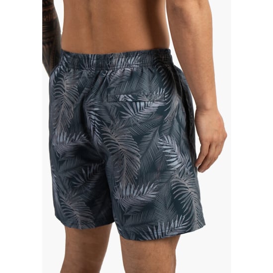 Happy Shorts Heren zwemshort palmbladeren print blauwgrijs - Image 6