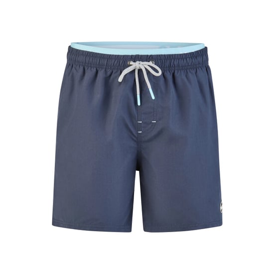 Happy Shorts Heren zwemshort dubbele waistband effen donkerblauw - Image 1