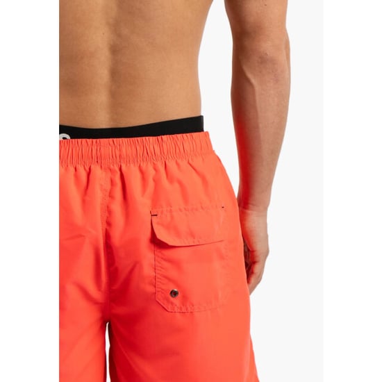Happy Shorts Heren zwemshort dubbele waistband effen neon rood - Image 3