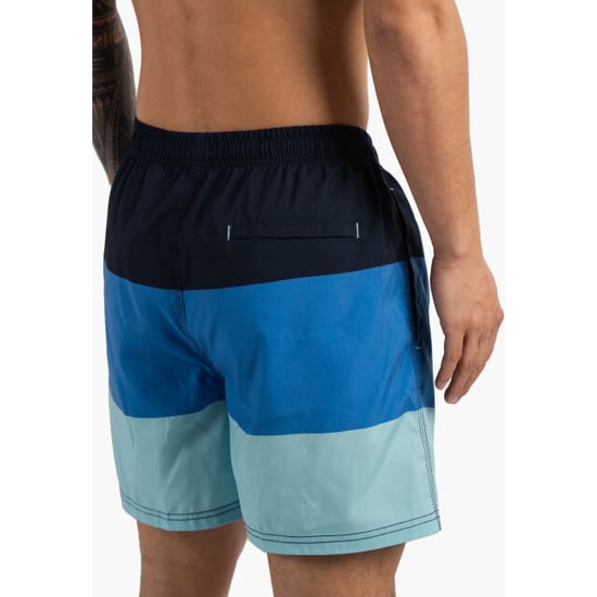 Happy Shorts Heren zwemshort colorblock print blauw - Image 5