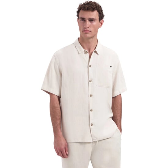 No Excess Shirt short sleeve with linen, garm stone - Image 1