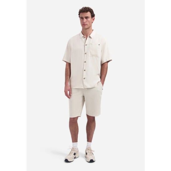 No Excess Shirt short sleeve with linen, garm stone - Image 4
